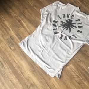 Pink long sleeve oversized tee